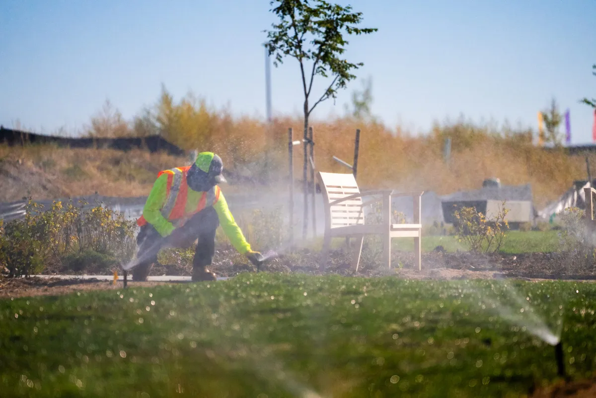 Hall Landscape Contractors team at work