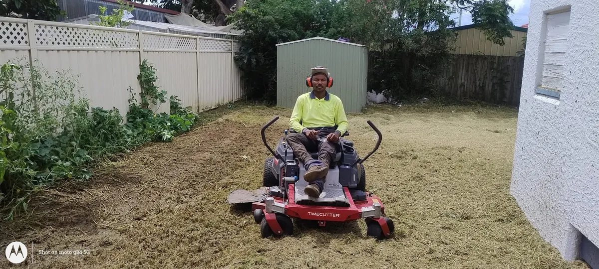 jamy mowing team at work